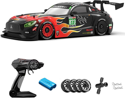 GoolRC Remote Control Drift Car, 1/16 2.4GHz 4WD Race Car with Replaceable Tires and LED Light