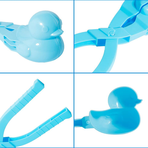 Snowball Maker Toys, Cartoon Duck Clip for Kids, Outdoor Sports Snowball Maker, Random Color (4)
