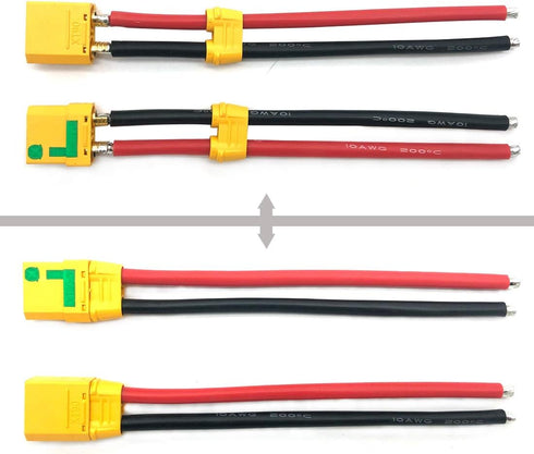 3 Pairs Amass XT90S XT90 Wire XT-90S Plug Male and Female Connector 150mm 10AWG for RC Lipo Battery