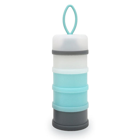 Baby Formula Dispenser Container, Portable Milk Powder Dispenser, Non-Spill Stackable Storage, BPA Free, 4 Compartments