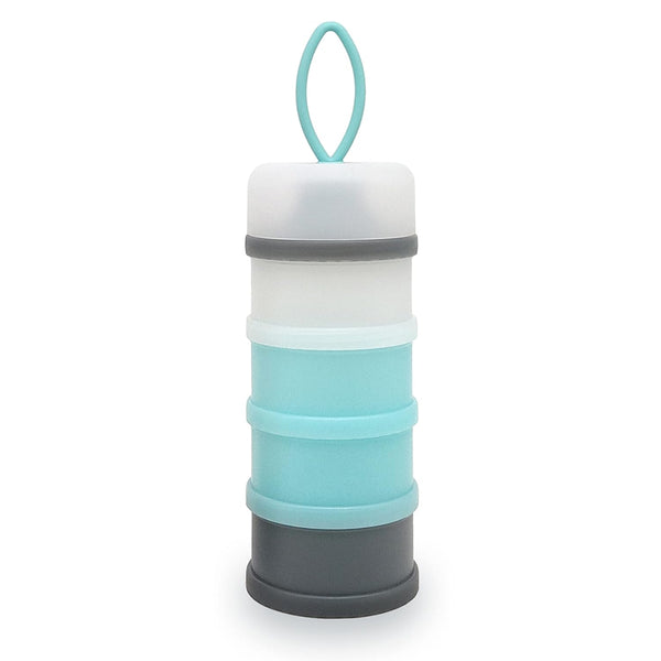 Baby Formula Dispenser Container, Portable Milk Powder Dispenser, Non-Spill Stackable Storage, BPA Free, 4 Compartments