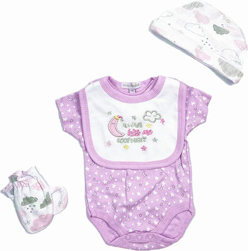Reborn Baby Dolls Clothes Outfits 22 Inch Girl Clothing Accessories 5 Pcs Set for 20-23 Inch Newborn Dolls