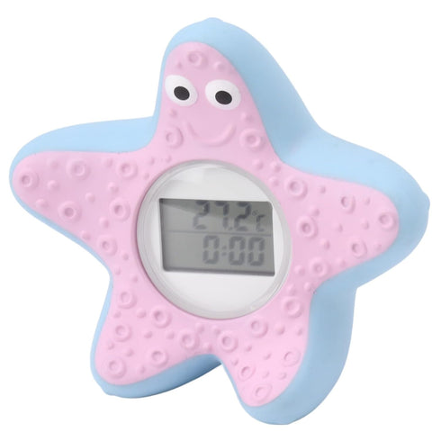 Hamwesh 3 Baby Bath Thermometer, LCD Display Auto On Off Bath Thermometer, Water with Silent Alarm Clock Timing Color