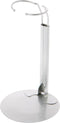Plymor DSP-60S Silver Adjustable Doll Stand, Pack of 6, fits 10-14 inch Dolls, Waist 2-2.5 inches Wide, 5.5-7 inches
