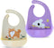 Happy Snails Silicone Baby Feeding Bibs Waterproof, BPA-Free, Soft & Adjustable with Crumb Catcher