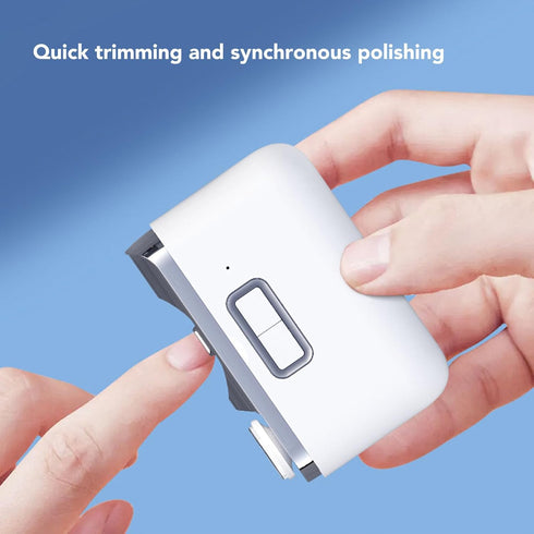 Trimmer, 2-in-1, Electric Nail Electric Nail Clipper, File & Polisher Portable Nail Care Tool for Baby, Kids, Adults