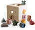 mushie Shape Sorting Box, Educational Learning Toy for Toddlers with 12 Shapes, Made in Denmark (10+ Months)