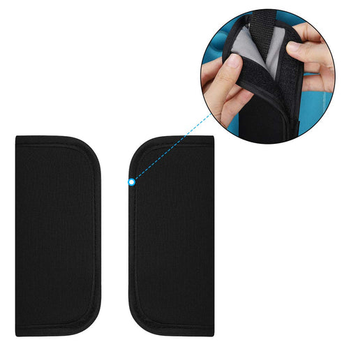 Accmor Baby Car Seat Straps Covers, Soft Seat Belt Covers for Baby Kids, Strap Pads Covers for Car Seats, Pushchair, Stroller, Black