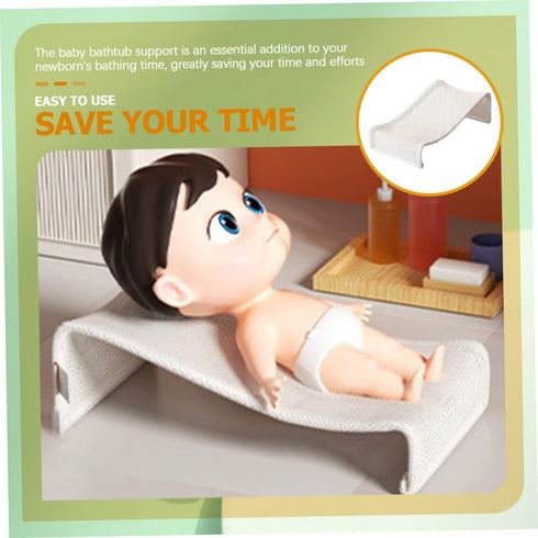 Infant Bath Support Seat Mesh Bath Pad Baby Bathtub Mesh Seat Save Time Effort Comfortable Bathing for Newborns