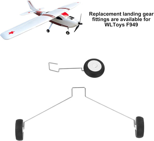 1 Set MECCANIXITY RC Airplane Landing Gear Wheels for Toys Airplane Accessories RC Aircraft DIY Parts RC Plane Jet