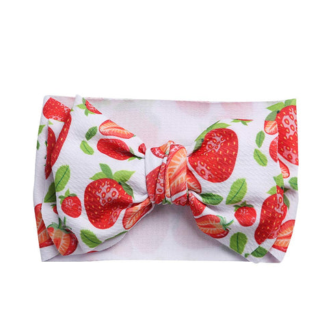 KIDOCHEESE Oversized Headbands with Large Hair Bows, Elastic Nylon Hairbands for Baby Girls, Newborns, Infants, and