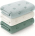 Cozy 30x30 LullabyMall Knit Baby Blanket with Paw Print Pattern Soft Lightweight Breathable Newborn Swaddle Blanket
