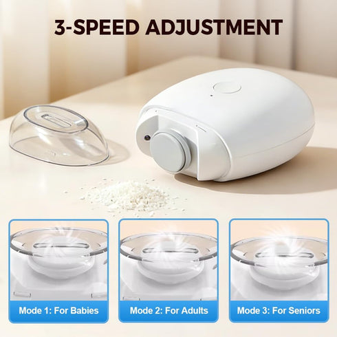 generic 2026 3 360 Trimmer (1) New Portable Automatic Electric Nail Clipper Speeds Degree Silent Nail Grinder with LED