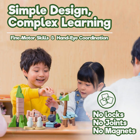 Taksa Toys Educational Building Blocks for Kids Ages 3-7, 72 Pcs Gift Pack