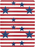 CZXW 52" 28" Vintage American Stars Crib Sheets Fitted x Natural Cotton Soft & Breathable for Baby Crib Mattress