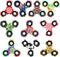 Mechaniker 10 Pack Fidget Spinner Toy Bulk for Kids Adults, Metal Tri-Spinner Fidget