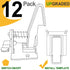 12 Pack Child Safety Cabinet Locks - Vmaisi Baby Proofing Drawer Lock with Adhesive, Easy Installation (White)