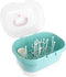 Toddmomy Bottle Drying Rack and Storage Box, Plastic Milk Bottle Drainer with