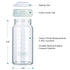 8oz (6 COMI Wide Neck Glass Breastmilk Collection n Storage Bottle, with Screw Ring Sealing Disk; Re-markable Sealing