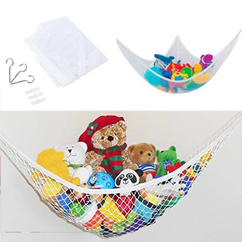 Toy Hammock Storage Net for Teddy Bears, Balls, and Toys - Ultralight Large Organizer (1.4*1*1M)
