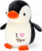 HWD 8.7" Soft Stuffed Penguin Dolls - Stuffed Animals Toys, Gifts for Kids, Toddlers, Birthday, Christmas (Black)