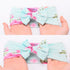 Galabloomer Flower Print Baby Swaddle Blankets Receiving Blanket Headband Set