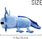 XSLWAN Blue Axolot Plush Plush Stuffed Toy Soft Throw Pillow Decorations for Video Game Fans, Kids Birthday Party Favor