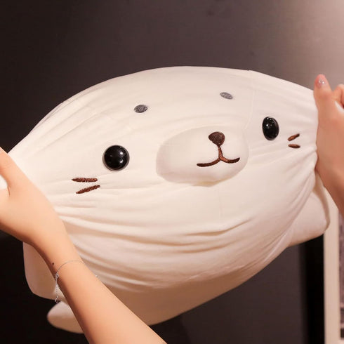 CAZOYEE Super Soft Seal Plush Pillow, Stuffed Animal for Kids and Adults, Plushies Decoration, 19.6”