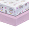 EVERYDAY KIDS 2 Pack Fitted Girls Crib Sheet, 100% Soft Breathable Cotton