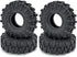 RCLIONS 4PCS Micro 1" Wheel Tyres 62mm for 1/24th Axial SCX24 Deadbolt, C10, JLU, CRC, Bronco RC Crawler