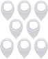 Maiwa Cotton Bandana Drool Bibs for Baby Boys and Girls, 8 Pack for Teething and Drooling