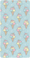 Jynexis Ice Cream Star Blue Print Baby Crib Sheets, Cotton Fitted Crib Sheet,