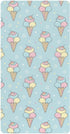 Jynexis Ice Cream Star Blue Print Baby Crib Sheets, Cotton Fitted Crib Sheet,
