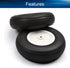 Heyiarbeit 4" RC Model Airplane Foam Wheel, Super Light Tire and Wheel Sets for RC Airplane - 2 Pcs