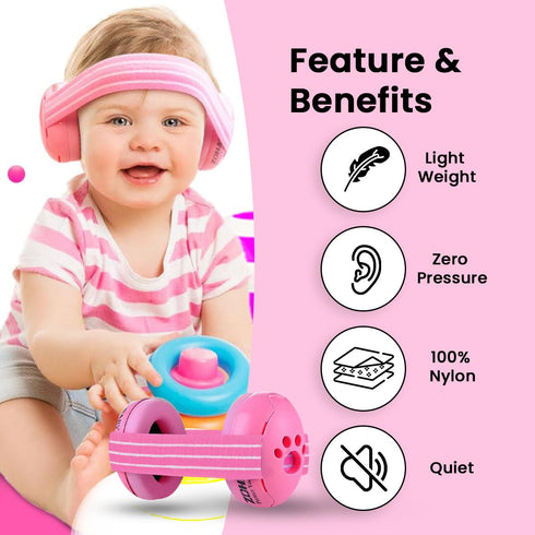 Baby Hearing Protection | Noise Canceling Headphones for Babies up to 18 months | Infant Ear Protection | Baby Travel