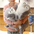 Husky Plush Pillow, Huskie Stuffed Animal Toy, Puppy Throw Pillow for Kids and Adults (13.7 Inch)