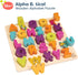 B. toys Alpha B. Tical Wooden Alphabet Puzzle - 26 Chunky Letter Pieces, Educational Toy for Toddlers