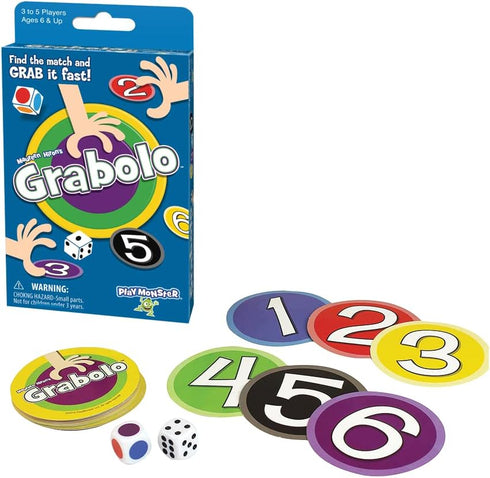 PlayMonster Grabolo Card Game - Fast-Grabbing Family Fun - for Ages 6+