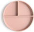 mushie Silicone Suction Plate, BPA-Free Non-Slip Design, Blush