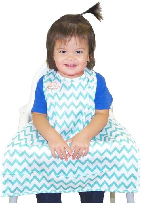 BIB-ON, Full-Coverage Bib and Apron Combination for Infant, Baby, Toddler Ages 0-4.