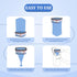 Omlishy 6 Pack 810 Jumbo Square Bags Refill Compatible with Diaper Genie Compact, Select Pails (Not Fit Classic)
