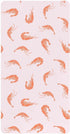 KEIGE Shrimp Seafood Fitted Crib Sheet for Girls and Boys,Soft Breathable Cotton Pack