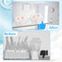 GRETJOB 8 7.48 5.11 0.67 Pcs Clear Flat Breast Milk Freezer Storage Organizer, Space Saving Breastmilk Freezer Tray
