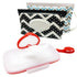 Baby Wipes Dispenser, Wipe Case with 2 Pcs Portable Travel Wipes Pouch,