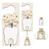 Tooth Fairy Tooth Holder, Tooth Fairy Door Hanger with Money Slot, Keepsake