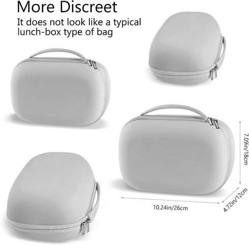 Gowing 2 Wearable Breast Pumps Carrying Case, Hard Shell Case with Removable Tray, Watertight Breast Pump Storage Bag