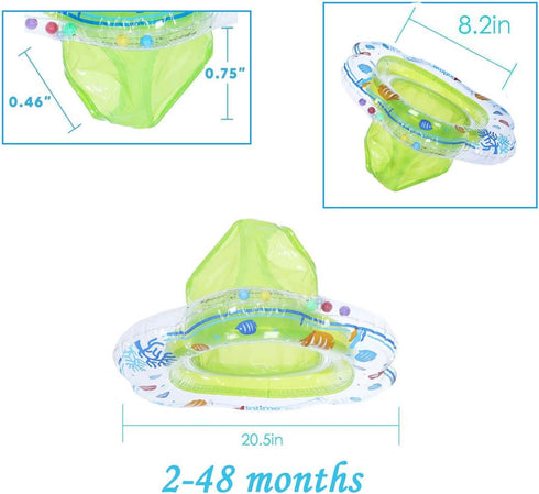 POYLKJGYT Swimming 6-48 Baby Float Ring,Baby Inflatable Pool Floatie Baby Water Float Infant Swim Pool Rings