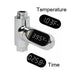 VBSNKLOI 360 LED Shower Thermometer, Shower Thermometer LED Display Baby Bath Water Meter Rotation Flow Self-Generating