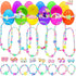 LUKBERA 24Pcs Easter Eggs with Jewelry Toys, Different Designs of Bracelets Necklaces Earrings,Suprise