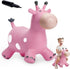 EVERICH TOY Giraffe Bouncy Horse Hopper for Toddlers, Inflatable Jumping Horse, Hopping Toys Gifts for Boys and Girls